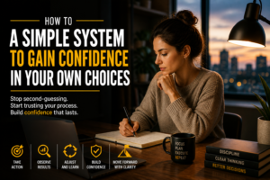 A Simple System to Gain Confidence in Your Own Choices